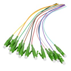 LWL-Pigtail-LC(APC) 9/125u, 2mtr. OS2, 12-Pack, farbig - 167722 - 1