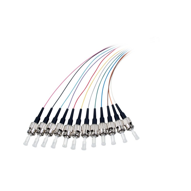 LWL-Pigtail-ST 50/125u,2mtr. OM4 12-Pack - 171090 - 1