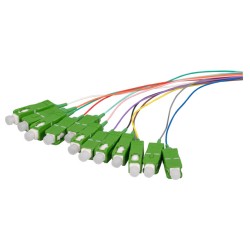 LWL-Pigtail-SC(APC) 9/125u,2mtr. OS2, 12-Pack, farbig - 181011 - 1