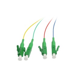 LWL-Pigtail-LC(APC) 9/125u, 1,5mtr. OS2, 4-Pack, farbig, G657.A2, Synergy 21, - 223953 - 1