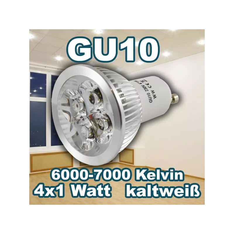 Synergy 21 LED Retrofit GU10 4x1W cw - 90800 - 1