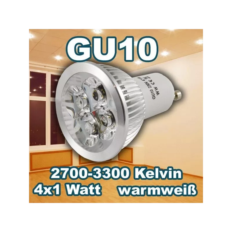 Synergy 21 LED Retrofit GU10 4x1W ww - 90801 - 1