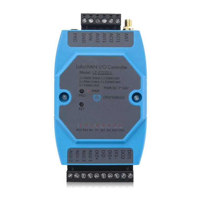 DRAGINO - Controller - LoRa - LoRaWAN I/O Controller - LT-22222-L-EU868 - 191816 - 2