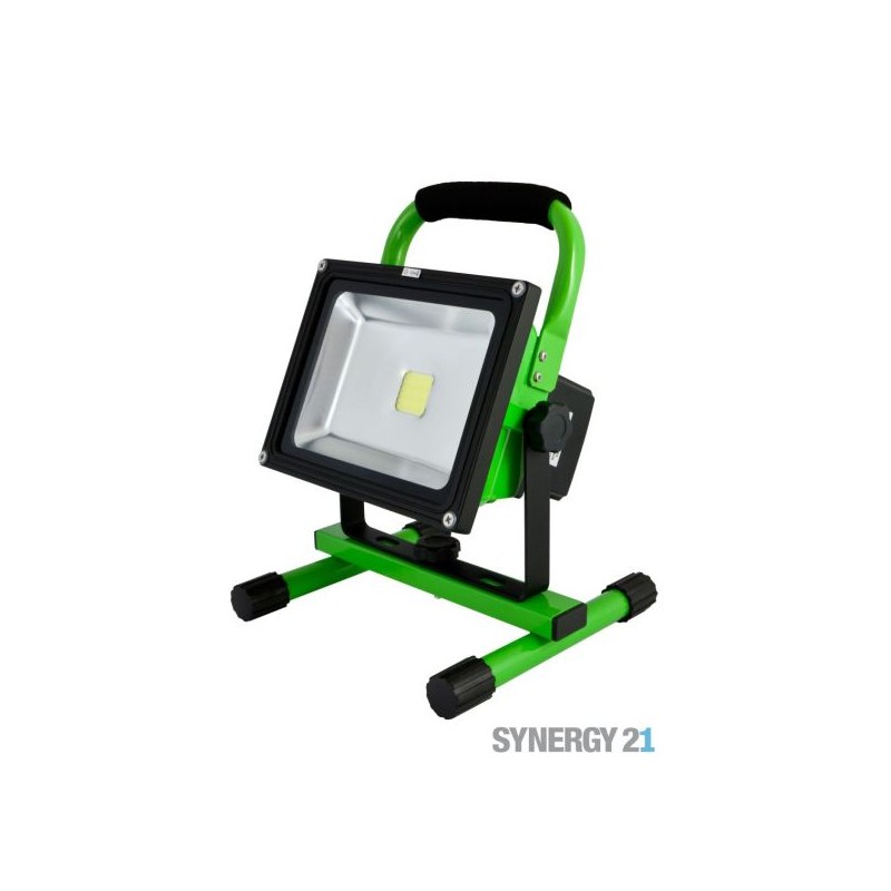 Synergy 21 LED AKKU Baustrahler 20W grün/kaltweiß - 101509 - 1