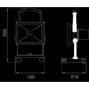Synergy 21 LED BATTERY construction spotlight 20W green/cold white - 101509 - 2