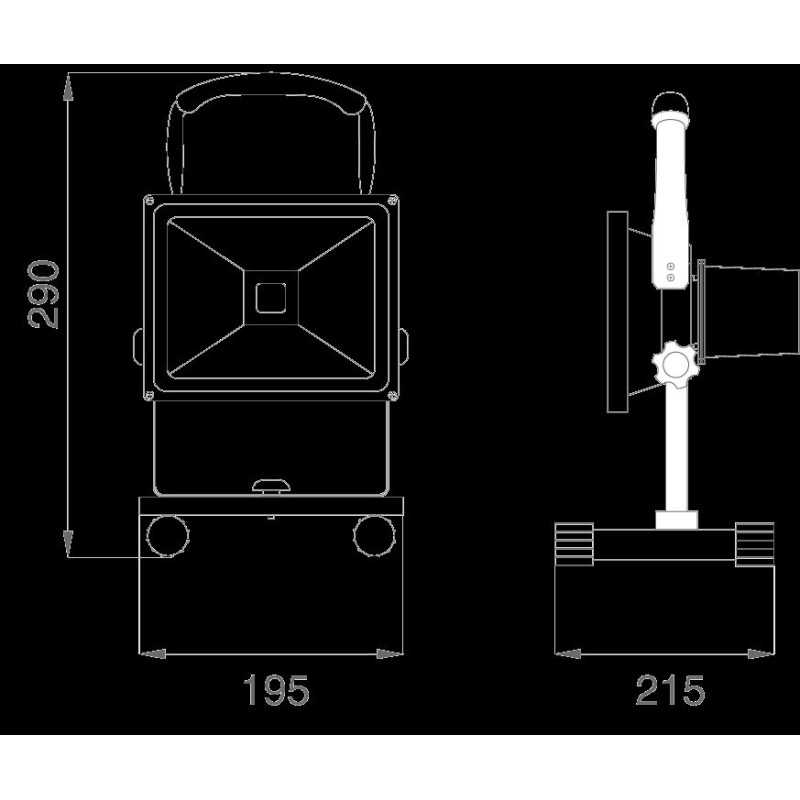 Synergy 21 LED AKKU Baustrahler 20W grün/kaltweiß - 101509 - 2