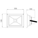 Synergy 21 LED Spot Outdoor Baustrahler 30W schwarzes Gehäuse - warmweiß V2 - 111071 - 2