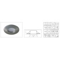 Synergy 21 LED Retrofit GU10 / GX5, 3 ceiling installation kit IP65 white - 124217 - 2