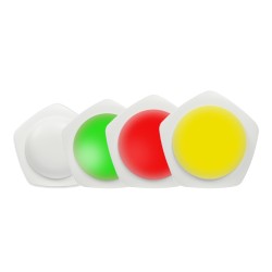 ALLNET CO2 ambient air light with RGBW LEDs / 1x MSR sensor port / LAN (PoE) & WIFI (power supply unit) - 192872 - 1