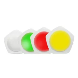 ALLNET CO2 Raumluftampel mit RGBW-LED´s / 1x MSR Sensorport / LAN (PoE) & WIFI (Netzteil) - 192872 - 1