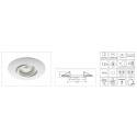 Synergy 21 LED Retrofit GU10 / GX5, 3 ceiling installation kit D04-white - 124628 - 2