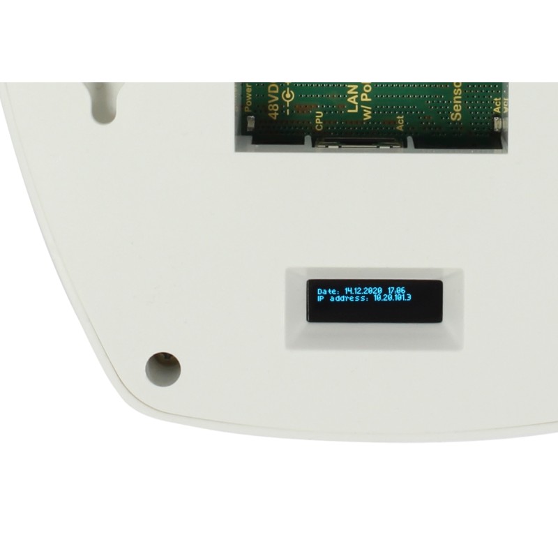 ALLNET CO2 ambient air light with RGBW LEDs / 1x MSR sensor port / LAN (PoE) & WIFI (power supply unit) - 192872 - 5
