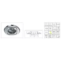 Synergy 21 LED Retrofit GU10 / GX5,3 Deckeneinbausatz D06-weiß - 124630 - 2