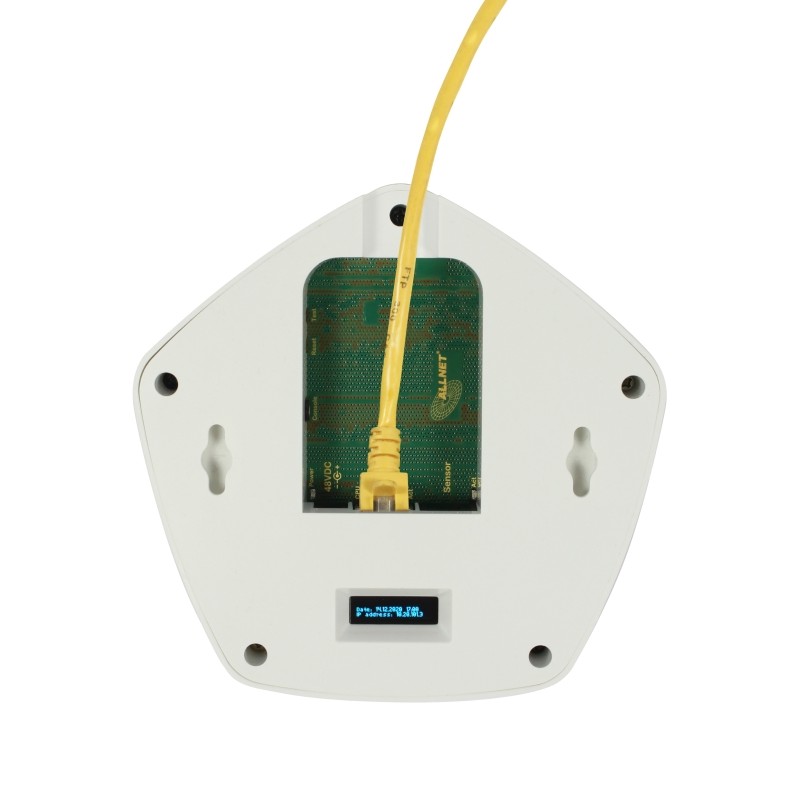 ALLNET CO2 ambient air light with RGBW LEDs / 1x MSR sensor port / LAN (PoE) & WIFI (power supply unit) - 192872 - 6