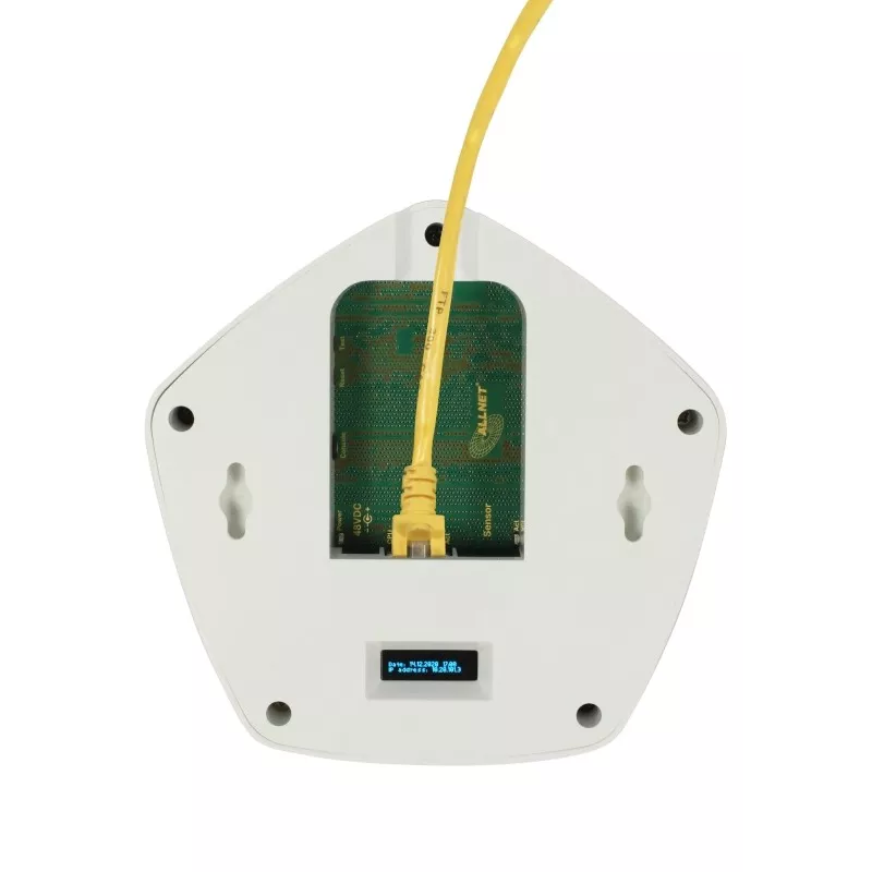 ALLNET CO2 Raumluftampel mit RGBW-LED´s / 1x MSR Sensorport / LAN (PoE) & WIFI (Netzteil) - 192872 - 6