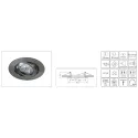 Synergy 21 LED Retrofit GU10 / GX5, 3 Deckeneinbausatz D07-silber - 124635 - 2
