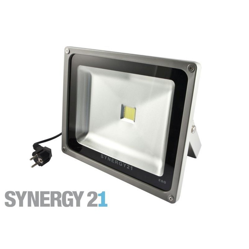 Synergy 21 LED Spot Outdoor Construction Spotlight 30W black housing - green V2 - 121878 - 1