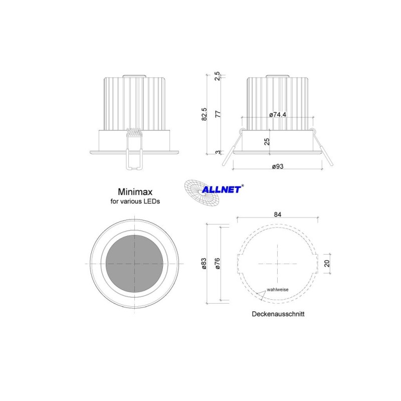 Synergy 21 LED recessed ceiling spot Prometheus mini-max RGB-W V2 - 131140 - 2