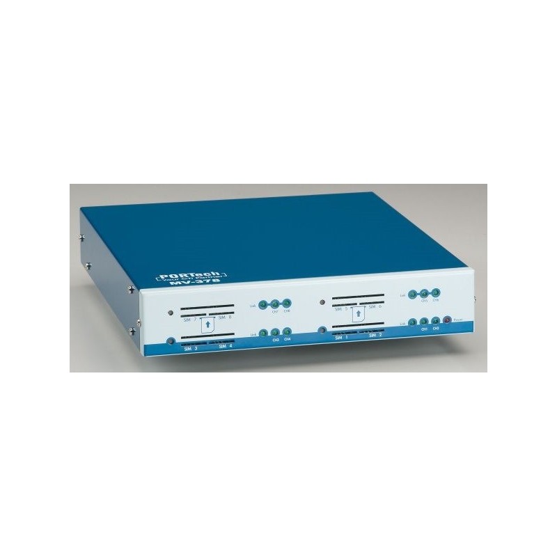 Portech GSM/UMTS - VoIP Gateway 8x SIM / 1x LAN MV-378G-3G - 144880 - 1