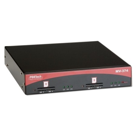 Portech GSM/UMTS - VoIP Gateway 4x SIM / 1x LAN MV-374-4G - 194985 - 1