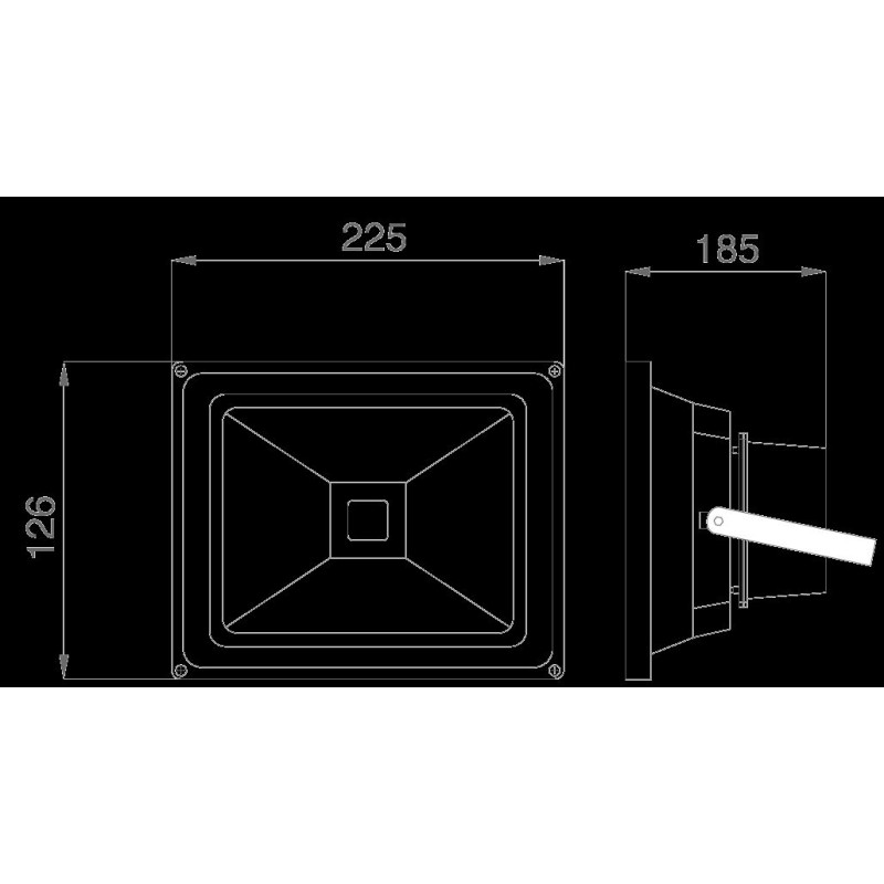 Synergy 21 LED Spot Outdoor Construction Spotlight 30W grey housing - neutral white V2 - 137237 - 2