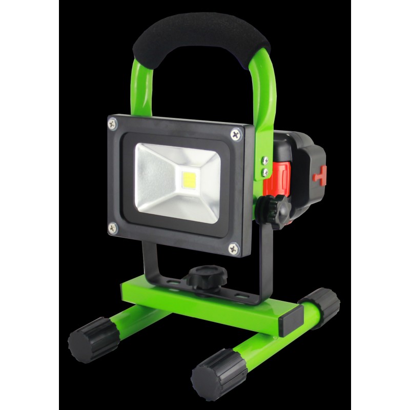 Synergy 21 LED AKKU construction spotlight 10W green/cold white slider - 149870 - 2