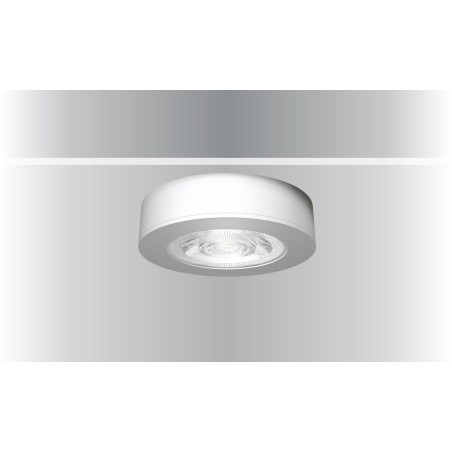 Synergy 21 LED ceiling recessed spot Helios white, round, surface-mounted frame - 182378 - 1