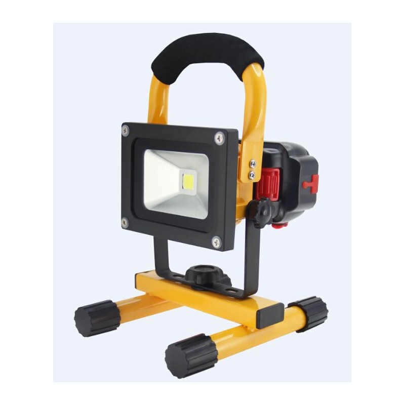 Synergy 21 LED AKKU Baustrahler 10W gelb/kaltweiß slider - 149871 - 1