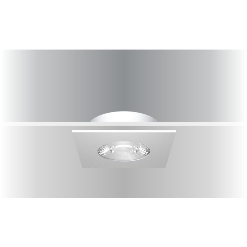 Synergy 21 LED Deckeneinbauspot Helios schwarz, quadratisch, neutralweiß - 182384 - 1