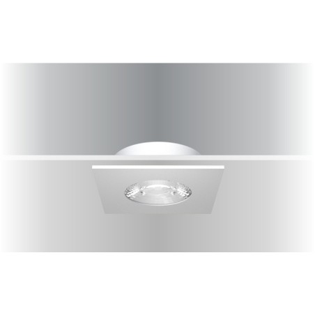 Synergy 21 LED Deckeneinbauspot Helios schwarz, quadratisch, neutralweiß - 182384 - 1