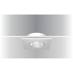 Synergy 21 LED Deckeneinbauspot Helios silber, quadratisch, neutralweiß - 182386 - 1