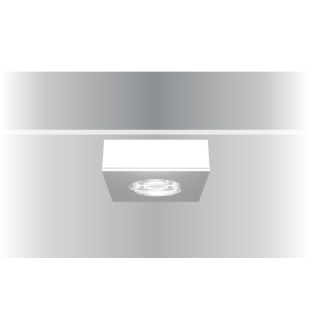 Synergy 21 LED Deckeneinbauspot Helios schwarz, quadratisch, Aufputzrahmen - 182388 - 1