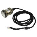 Synergy 21 E27 BIG-LED socket 1 copper with textile cable - 154914 - 1