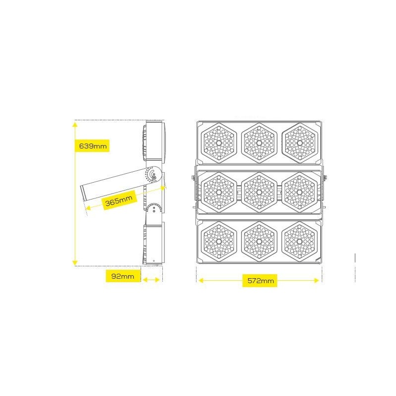 Synergy 21 LED object/stadium HC spotlight 900W IP67 cw - 156749 - 2