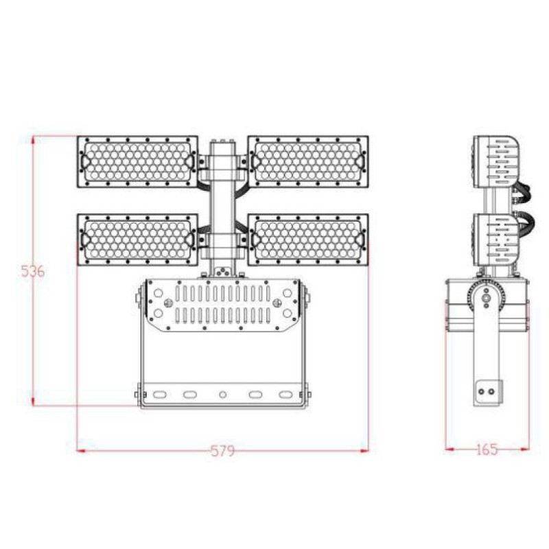 Synergy 21 LED object/stadium spotlight 480W IP66 cw (dali) - 162770 - 2