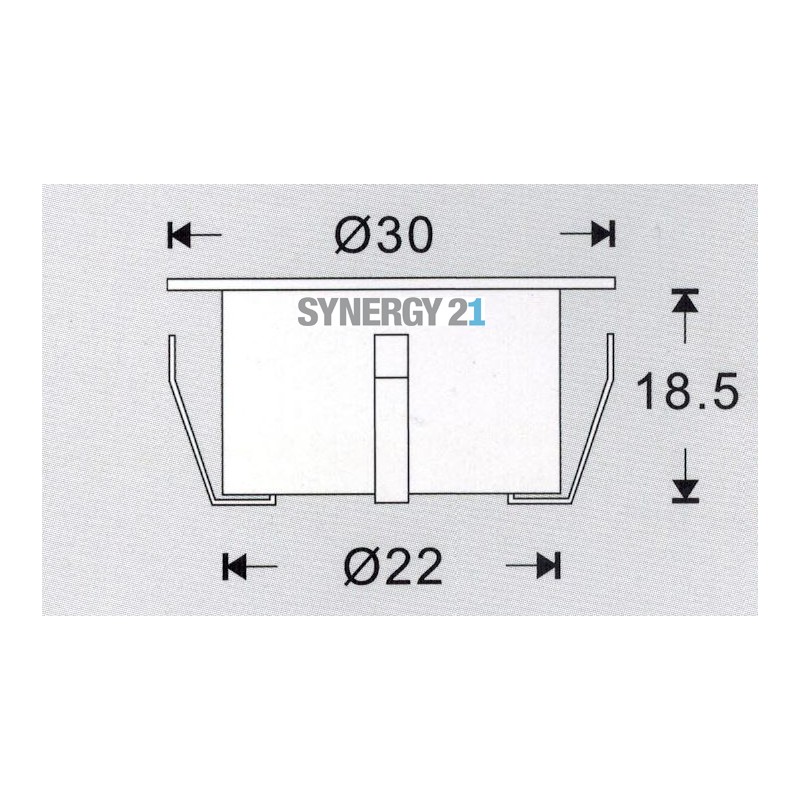 Synergy 21 recessed floor spotlight ARGOS round mini IP54 cw - 109414 - 2