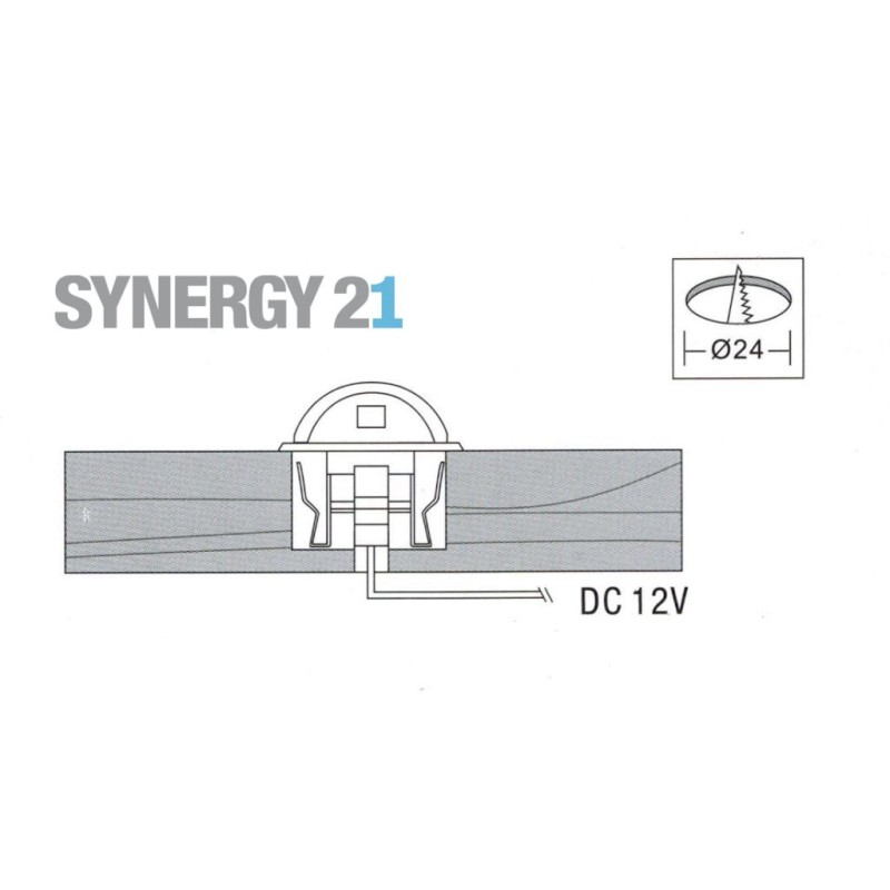 Synergy 21 LED recessed floor spotlight ARGOS round minimax IP65 cw 90° - 109435 - 3