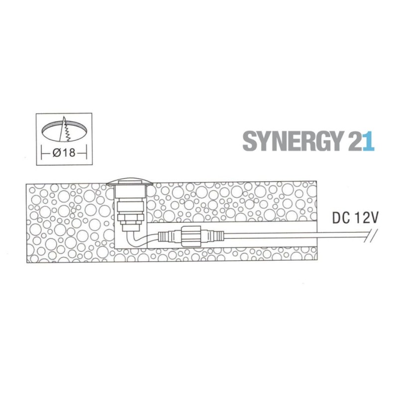 Synergy 21 LED Bodeneinbaustrahler ARGOS rund in-G IP65 cw 90° - 109438 - 3