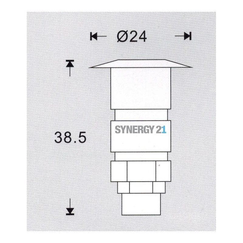 Synergy 21 LED Bodeneinbaustrahler ARGOS round in-GA IP67 ww - 109439 - 2