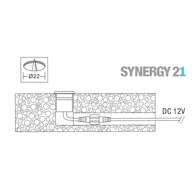 Synergy 21 LED recessed floor spotlight ARGOS round in-GB IP67 RGB - 109443 - 3