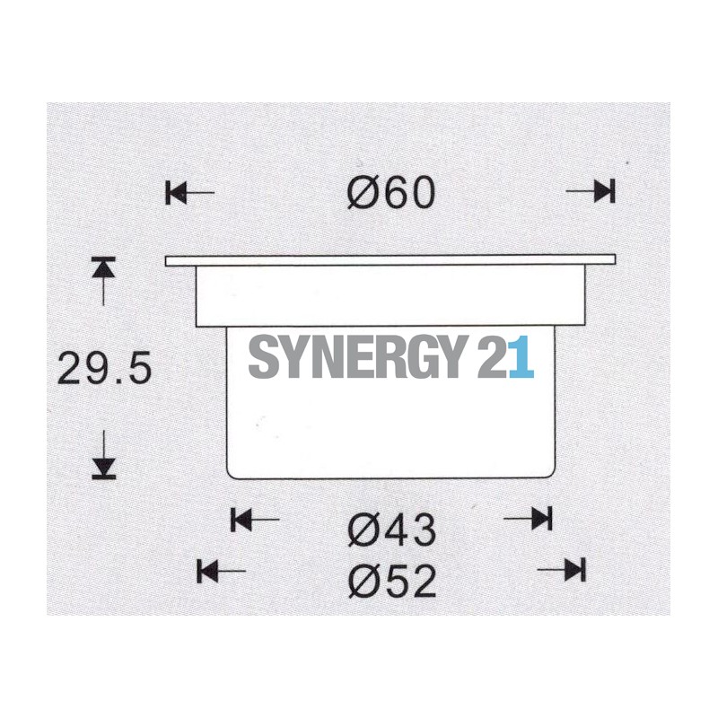 Synergy 21 LED Bodeneinbaustrahler ARGOS rund in-G IP67 cw - 109445 - 2