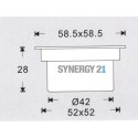 Synergy 21 Bodeneinbaustrahler ARGOS quadratisch in-G IP67 ww - 109447 - 2
