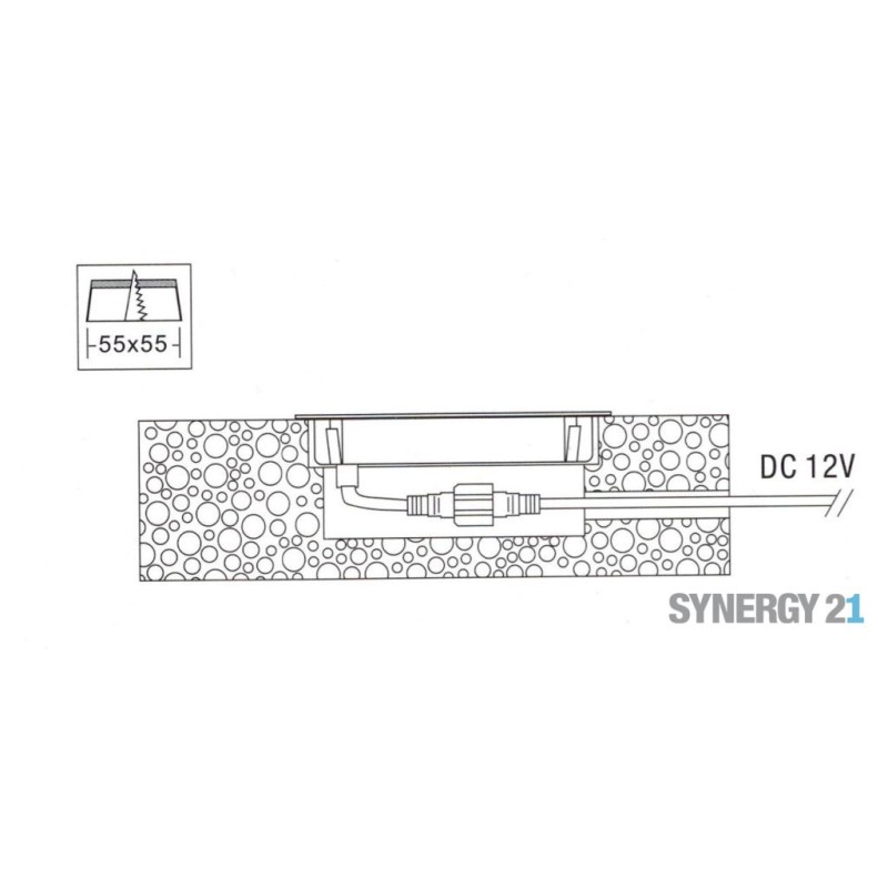 Synergy 21 Bodeneinbaustrahler ARGOS quadratisch in-G IP67 ww - 109447 - 3