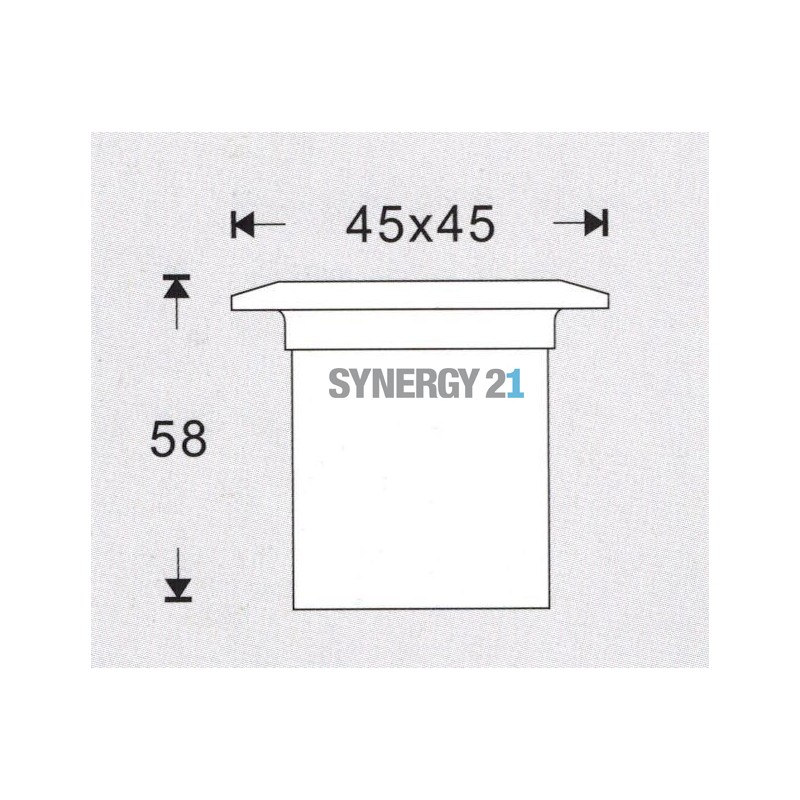 Synergy 21 Bodeneinbaustrahler ARGOS quadratisch in-G-C IP67 cw - 109454 - 2
