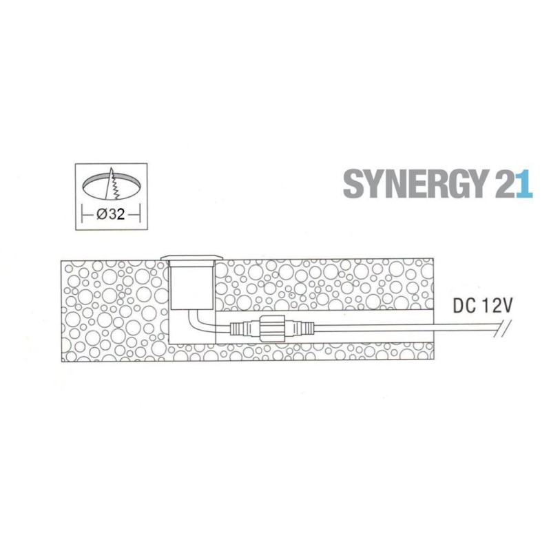 Synergy 21 Bodeneinbaustrahler ARGOS quadratisch in-G-C IP67 cw - 109454 - 3