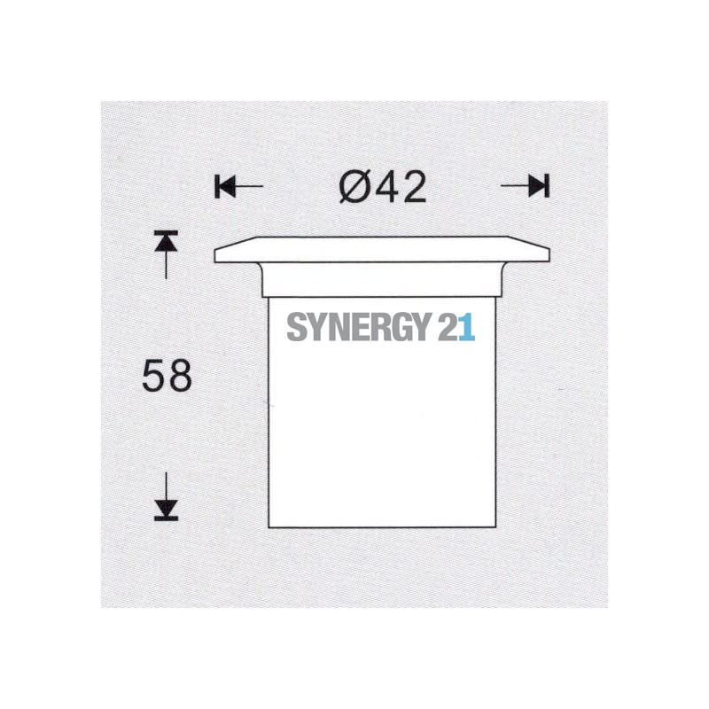 Synergy 21 LED recessed floor spotlight ARGOS round in-GC IP67 ww - 136869 - 2