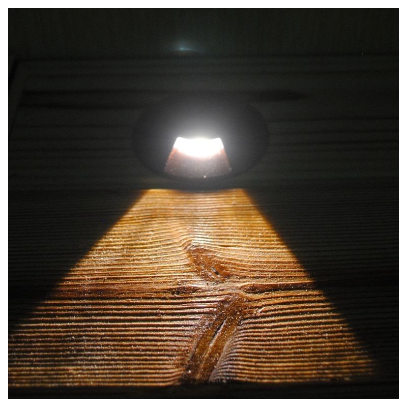 Synergy 21 LED recessed floor spotlight ARGOS round Segment-1 IP67 ww - black - 156510 - 2