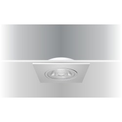 Synergy 21 LED Deckeneinbauspot Helios schwarz, quadratisch+schwenkbar, warmweiß - 182398 - 1