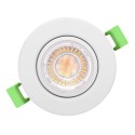 Synergy 21 LED recessed ceiling spot Phos swiveling round white CCT switchable - 241345 - 2