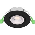 Synergy 21 LED recessed ceiling spot Phos swiveling round black CCT switchable - 241346 - 1